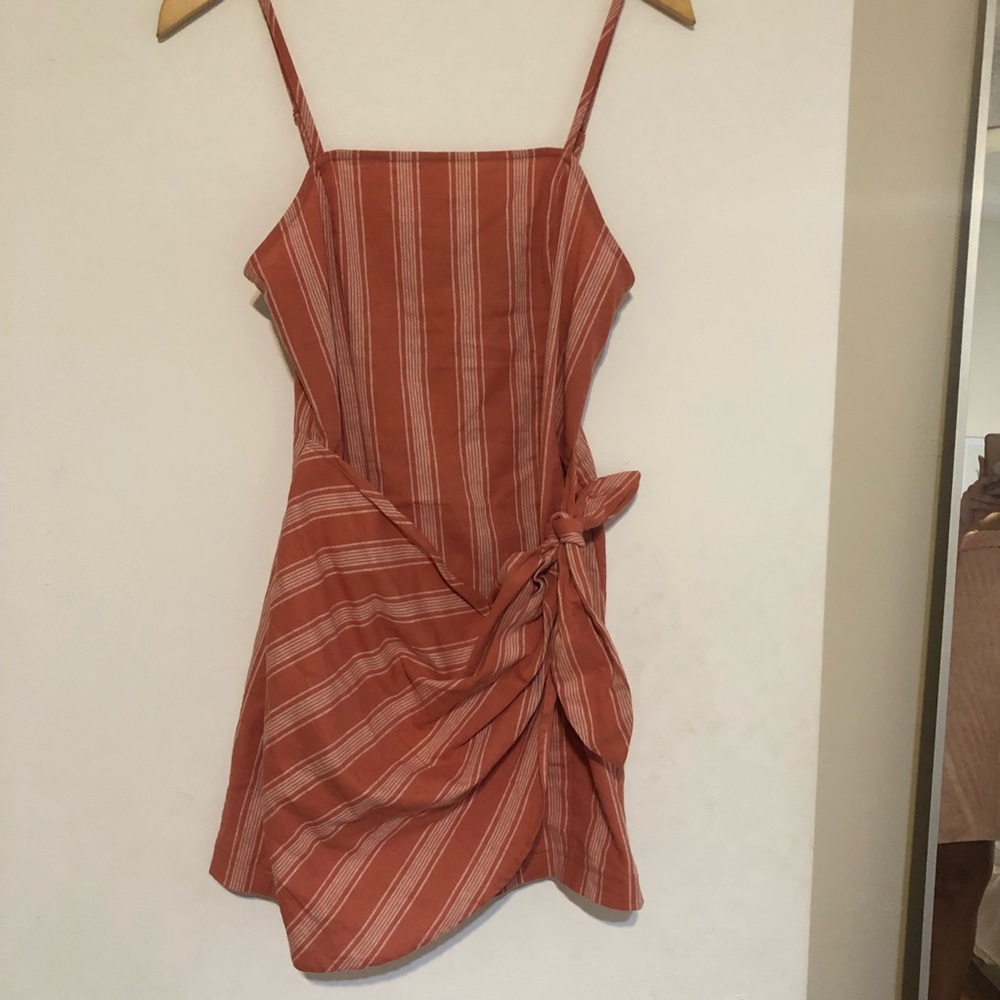 Mini wrap front dress